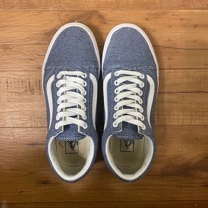 Blue Striped Old Skool Vans